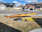 21' wooden sea kayak with all accessories