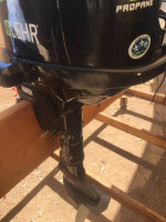 Lehr 5hp propane outboard motor