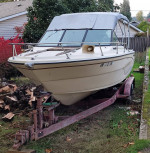 21 GLASTRON with 200 HP Merc - project boat