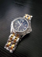 🔥RARE Breitling Colt Ref A57035 S/S Blue 38mm Date Gents Quartz Watch