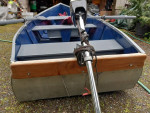 Elegant 12' Aluminum Boat w/ Motor Oars FullSet Light 2 Load in Truck!