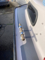 Albin 25 cabin cruiser on trailer