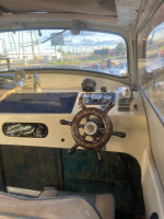 Albin 25 cabin cruiser on trailer