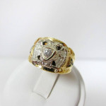 32nd DEGREE SCOTTISH RITE MASONIC RING ~ 14K ~ 1/4 DIAMOND ~ SIZE 9