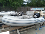 AB 9.5 AL Aluminum hull RIB Sport package with 15hp Tohatsu