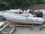 AB 9.5 AL Aluminum hull RIB Sport package with 15hp Tohatsu