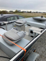 12' Aluminum boat and motor.