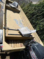 Valco 14' jon boat (P-14), trailer, motor, etc