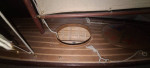 Large scale Pond yacht handcrafted from timber, cotton sails, stand...