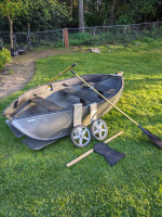 Porta Bote 10.5' Folding Boat With Portage Wheels and Accessories