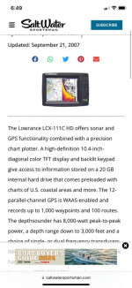 Lowrance LCX-111c HD Fish Finder Sonar Package