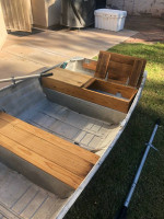 12" aluminum Boat and trolling motor