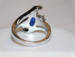 LADIES BLUE TOPAZ SIZE 7 COSTUME JEWELRY RING