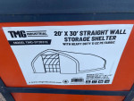20' x 30' x 12' Boat Shelter fully Enclosed Shade Structure