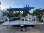 2011 Hotwood custom pontoon all aluminum 15.5ft Tohatsu 6hp 4 Stroke