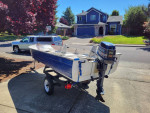 14ft mirro craft with 20hp evinrude