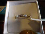 Sterling ring with diamonds