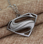 SUPERMAN PENDANT NECKLACE , Superman Necklace - NEW