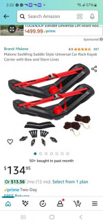 Kayak rack/ cradle Malone Seawing