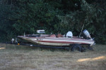 Glasstron bass boat,w.engine and trailer,project
