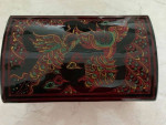 Burmese Lacqured Painted Wood Box for Jewelry or Trinkets