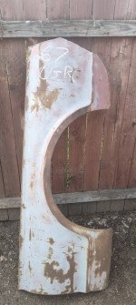 Ford Mustang Cougar Falcon Fender 1960 to 1973