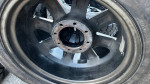 20x12 DEEP DISH XD SERIES 8 LUG WHEELS AND TIRES.