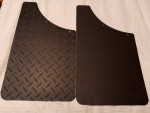 Dee Zee Black- Tread Aluminum Mud Flaps