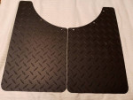 Dee Zee Black- Tread Aluminum Mud Flaps