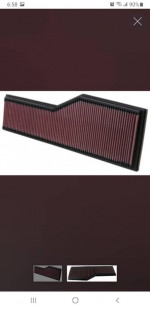 Porsche Carrera K&N Filter