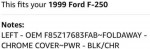 97-03 Ford F150/250 Brand New Mirror