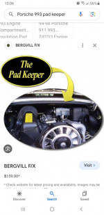 Porsche Pad Keeper