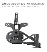 SmittyBilt SRC Gen 2 Bolt-on Tire Carrier 76857