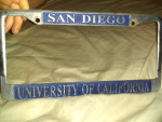 🚗  ' San Diego University of California' License Frame