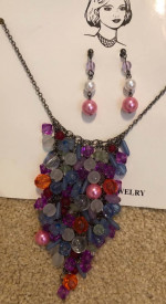 Necklaces and earrings, new