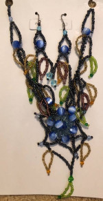 Necklaces and earrings, new