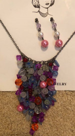 Necklaces and earrings, new