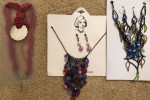 Necklaces and earrings, new