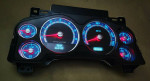 SILVERADO, SIERRA, INSTRUMENT GAUGE CLUSTER SPEEDOMETER BLUE LEDS