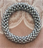 Bracelet Pearl Wide Woven Stretch-Honora-YOUR Choice of Colors