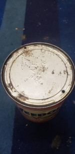 Vintage Veedol Flying V Metal Oil Quart Can