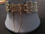 Vtg sterling sliver Bracelet 9 strand Fox tail excellent condition