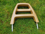 Tan Volvo 240, 240 GL interior arm rests headrest armrest