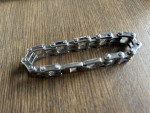 /// BIKER CHAIN BRACELET 8” SS //