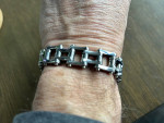 /// BIKER CHAIN BRACELET 8” SS //