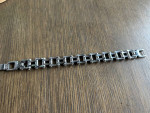 /// BIKER CHAIN BRACELET 8” SS //