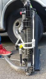 Jeep grand cherokee radiator/fan