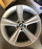 BMW X5 X6 E65 E66 SILVER FACTORY GENUINE STYLE 128 21"STAGGERED WHEELS