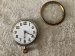 Antique DOXA 8 Day Open Face Goliath Swiss Pocket Watch