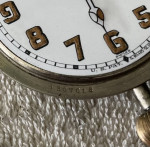 Antique DOXA 8 Day Open Face Goliath Swiss Pocket Watch